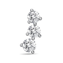 Load image into Gallery viewer, FEDD107_00 Diamond Line Climber Earrings
