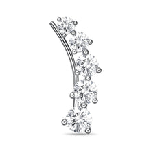 Load image into Gallery viewer, FEDD109_00 Diamond Line Climber Earrings
