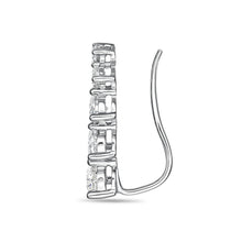 Load image into Gallery viewer, FEDD109_00 Diamond Line Climber Earrings
