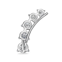 Load image into Gallery viewer, FEDD109_00 Diamond Line Climber Earrings
