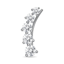 Load image into Gallery viewer, FEDD110_00 Diamond Line Climber Earrings
