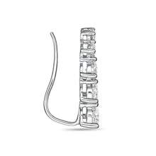 Load image into Gallery viewer, FEDD110_00 Diamond Line Climber Earrings
