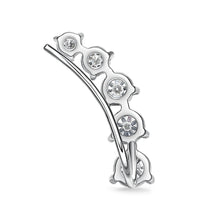 Load image into Gallery viewer, FEDD110_00 Diamond Line Climber Earrings
