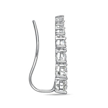 Load image into Gallery viewer, FEDD112_00 Diamond Line Climber Earrings
