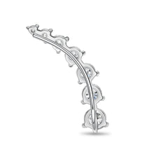 Load image into Gallery viewer, FEDD112_00 Diamond Line Climber Earrings
