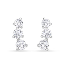 Load image into Gallery viewer, FEDD196_00 Diamond Line Climber Earrings
