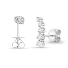 Load image into Gallery viewer, FEDD197_00 Diamond Line Climber Earrings
