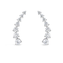 Load image into Gallery viewer, FEDD198_00 Diamond Line Climber Earrings
