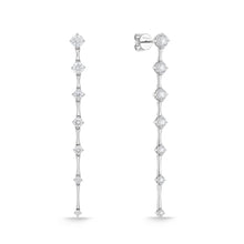 Load image into Gallery viewer, FEDD219_00 Diamond Line Dangling Earrings
