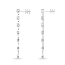 Load image into Gallery viewer, FEDD219_00 Diamond Line Dangling Earrings
