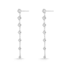 Load image into Gallery viewer, FEDD219_00 Diamond Line Dangling Earrings
