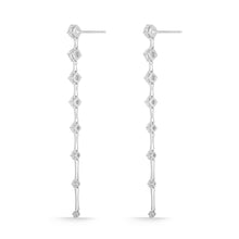 Load image into Gallery viewer, FEDD220_00 Diamond Line Dangling Earrings
