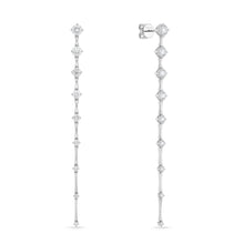 Load image into Gallery viewer, FEDD221_00 Diamond Line Dangling Earrings
