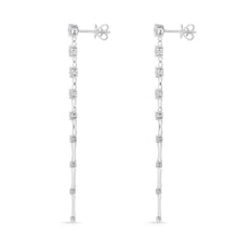Load image into Gallery viewer, FEDD221_00 Diamond Line Dangling Earrings

