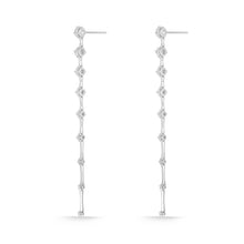 Load image into Gallery viewer, FEDD221_00 Diamond Line Dangling Earrings
