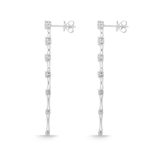 Load image into Gallery viewer, FEDD222_00 Diamond Line Dangling Earrings

