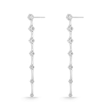 Load image into Gallery viewer, FEDD222_00 Diamond Line Dangling Earrings
