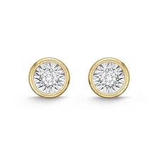 Load image into Gallery viewer, FEFD101_00 My First Diamond Illusion-setting Earrings
