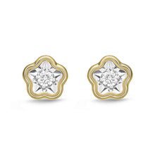 Load image into Gallery viewer, FEFD103_00 My First Diamond Illusion-setting Earrings
