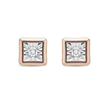 Load image into Gallery viewer, FEFD104_00 My First Diamond Illusion-setting Earrings
