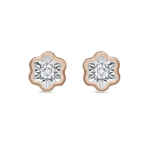 Load image into Gallery viewer, FEFD105_00 My First Diamond Illusion-setting Earrings
