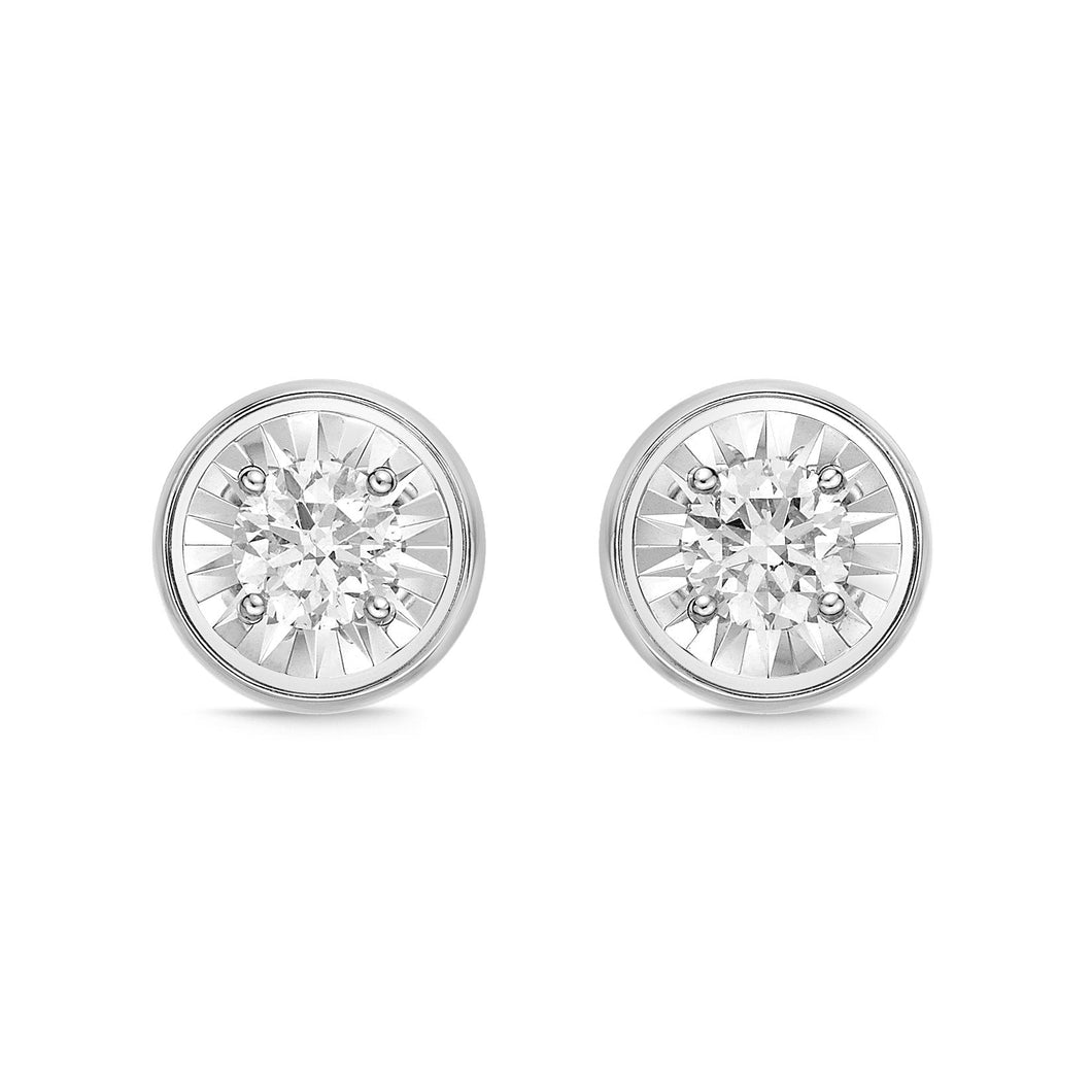 FEFD116_00 My First Diamond Illusion-setting Earrings