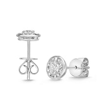 Load image into Gallery viewer, FEFD117_00 My First Diamond Illusion-setting Earrings
