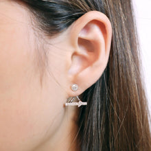 Load image into Gallery viewer, FJSUR02_00 Stack'em Up Diamond Jacket Earrings
