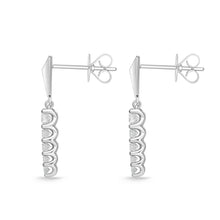 Load image into Gallery viewer, FEUB252_00 U-Basket Diamond Dangling Earrings
