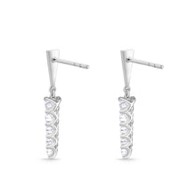 Load image into Gallery viewer, FEUB252_00 U-Basket Diamond Dangling Earrings
