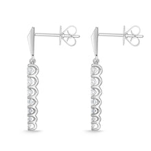 Load image into Gallery viewer, FEUB253_00 U-Basket Diamond Dangling Earrings

