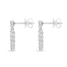 Load image into Gallery viewer, FEUB254_00 U-Basket Diamond Dangling Earrings
