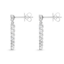 Load image into Gallery viewer, FEUB255_00 U-Basket Diamond Dangling Earrings

