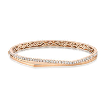 Load image into Gallery viewer, FGDD116_00 Diamond Line Oval Bangle
