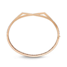 Load image into Gallery viewer, FGDD116_00 Diamond Line Oval Bangle
