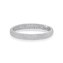 Load image into Gallery viewer, FGPV101_00 Pave Diamond Oval Bangle
