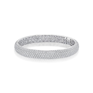 FGPV101_00 Pave Diamond Oval Bangle