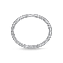 Load image into Gallery viewer, FGPV101_00 Pave Diamond Oval Bangle
