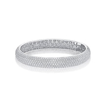 Load image into Gallery viewer, FGPV103_00 Pave Diamond Oval Bangle
