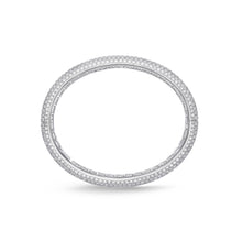 Load image into Gallery viewer, FGPV103_00 Pave Diamond Oval Bangle
