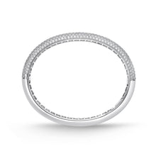 Load image into Gallery viewer, FGPV104_00 Pave Diamond Oval Bangle
