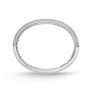 FGPV104_00 Pave Diamond Oval Bangle