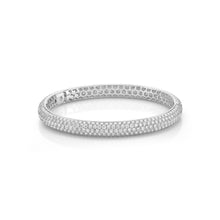 Load image into Gallery viewer, FGPV107_00 Pave Diamond Oval Bangle
