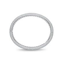 Load image into Gallery viewer, FGPV107_00 Pave Diamond Oval Bangle
