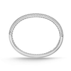 FGPV108_00 Pave Diamond Oval Bangle