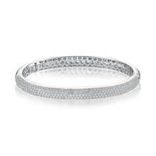 Load image into Gallery viewer, FGPV109_00 Pave Diamond Oval Bangle
