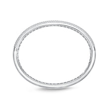 Load image into Gallery viewer, FGPV109_00 Pave Diamond Oval Bangle
