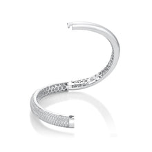 Load image into Gallery viewer, FGPV109_00 Pave Diamond Oval Bangle
