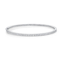 Load image into Gallery viewer, FGSP102_00 Shared Prong Diamond Oval Bangle
