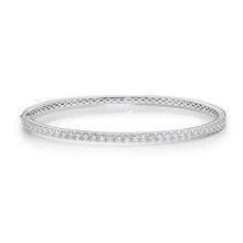 Load image into Gallery viewer, FGSP103_00 Shared Prong Diamond Oval Bangle
